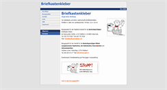 Desktop Screenshot of briefkastenkleber.ch